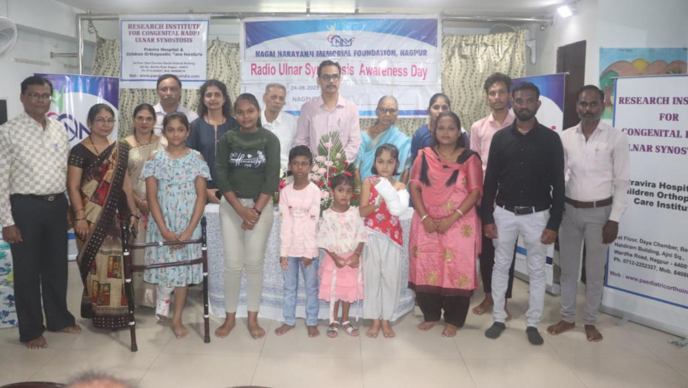 World Radioulnar Synostosis Awareness Day celebrated at Children Orthopaedic care institute on 24 th August.